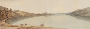 Lake Windermere, 1786 (wc med pen og blæk på papir)